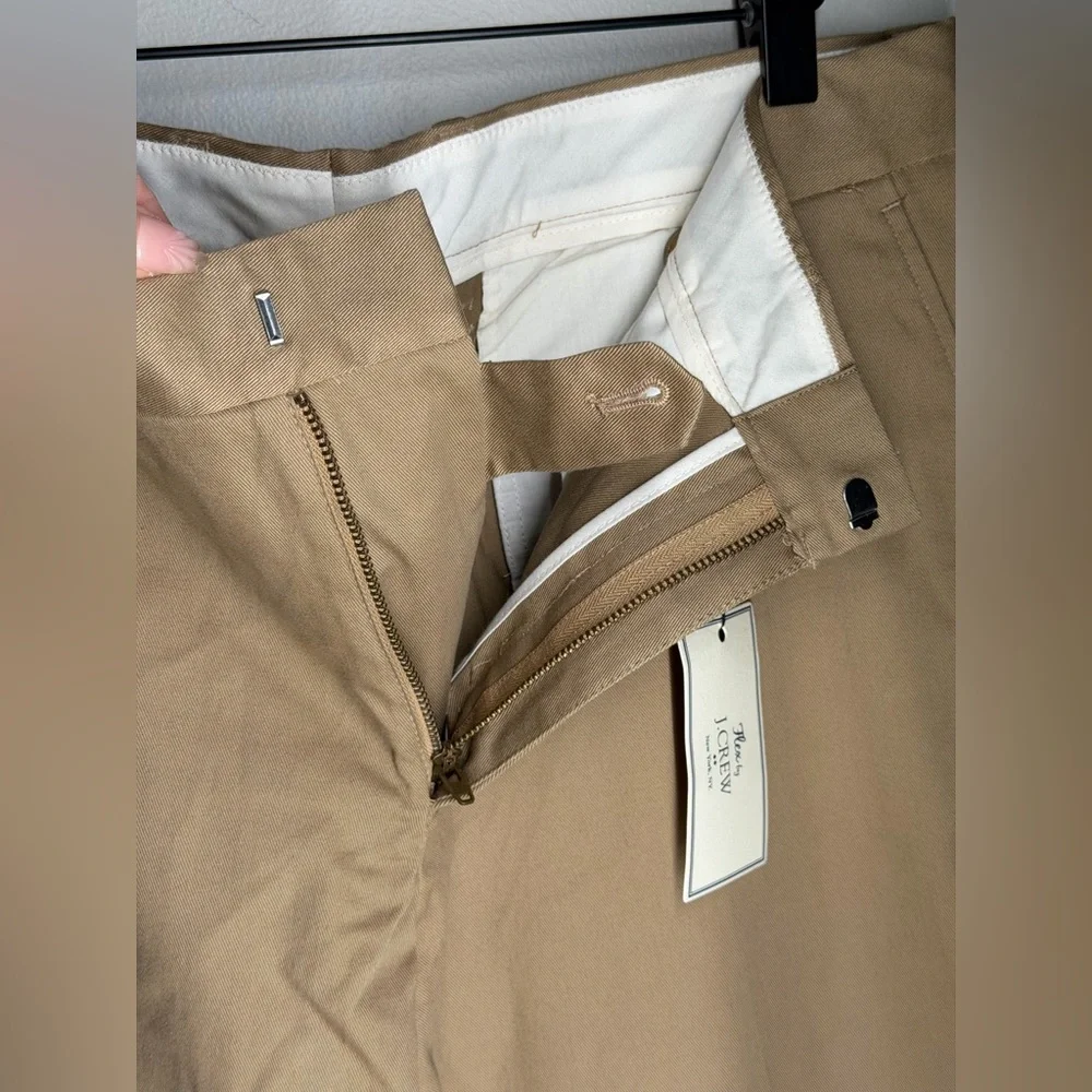 J by J.Crew Flex Tapered Khaki Pants Tailored Office Business Casual Performance